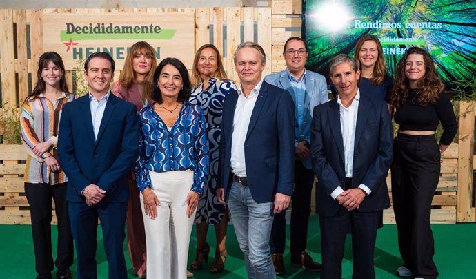 Heineken rinde cuentas de los avances de su hoja de ruta 'Decididamente HEINEKEN'. Rueda de prensa de presentación