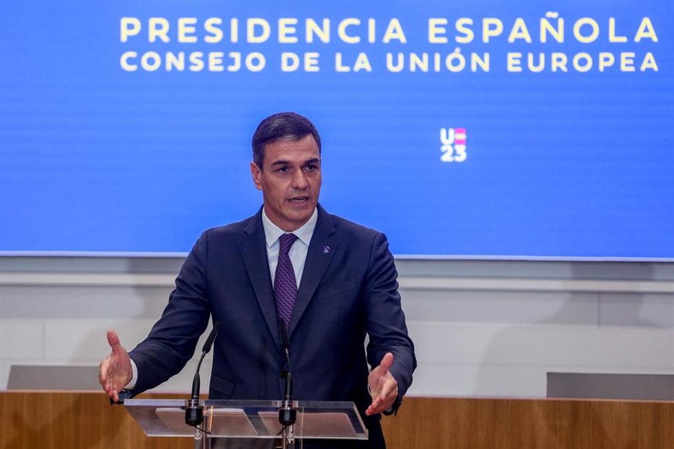 El presidente del Gobierno en funciones, Pedro Sánchez