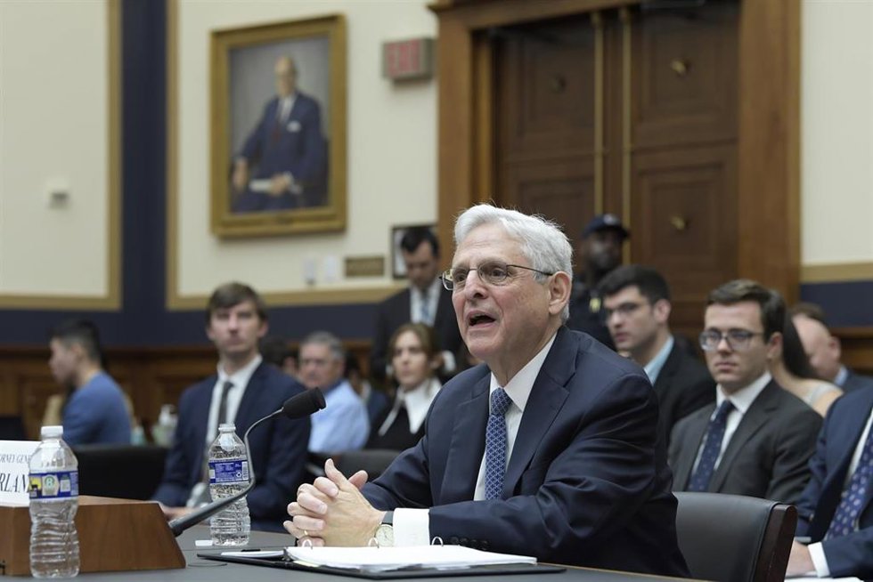 El fiscal general de Estados Unidos, Merrick Garland, durante su comparecencia ante el Comité Judicial de la Cámara de Representantes de Estados Unidos