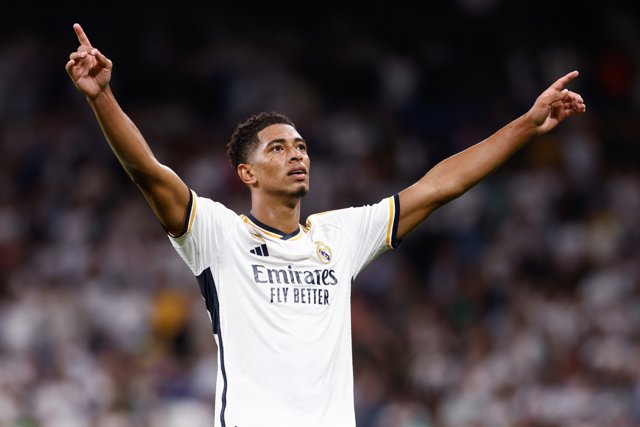 El inglés Jude Bellingham (Real Madrid) en Champions.