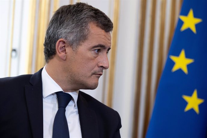 September 8, 2023, Paris, France, France: French Interior Minister Gerald Darmanin as French Prime Minister receives all the prefects at the Hotel de Matignon to thank them and remind them of the Government s priorities in Matignon, Paris, France, Septemb