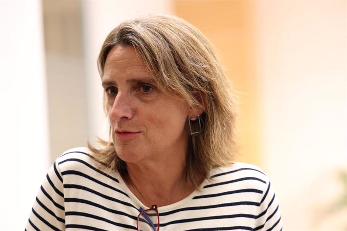 La vicepresidenta y ministra para la Transición Ecológica en funciones, Teresa Ribera, presenta el balance climático del verano 2023, a 14 de septiembre de 2023, en Madrid (España). 