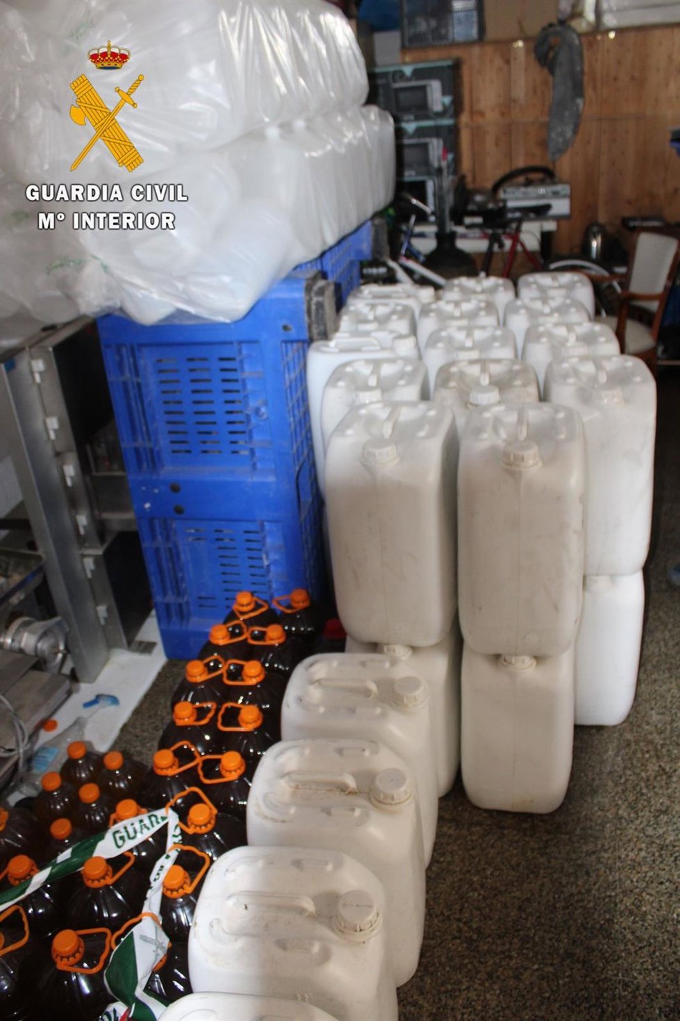 Imagen del aceite intervenido