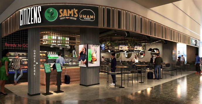 Areas en el aeropuerto internacional de Atlanta.