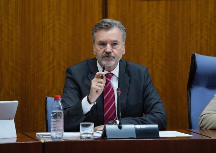 El presidente del Consejo Audiovisual de Andalucía (CAA), Domi del Postigo, comparece en comisión parlamentaria.