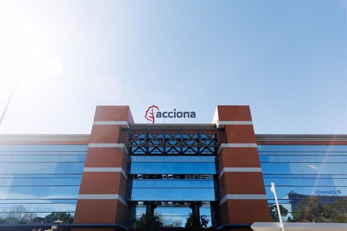 Archivo - Fachada de la sede de Acciona, a 13 de marzo de 2023, en Madrid