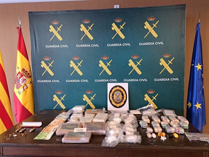 Imagen de la droga intervenida durante el operativo