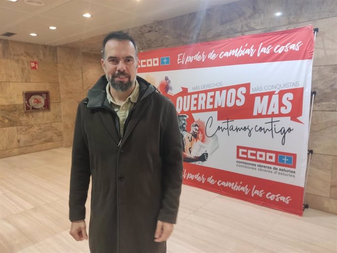 Archivo - José Manuel Zapico, secretario de CCOO de Asturias.