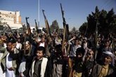 Foto: Yemen.- Los huthis celebran un gran desfile militar en Yemen por el noveno aniversario de la toma de Saná