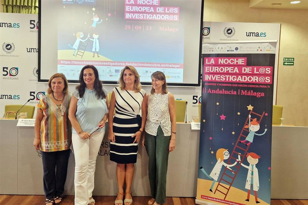 Presentación del programa de La Noche de los Investigadores, que se celebra en Málaga el 29 de septiembre.
