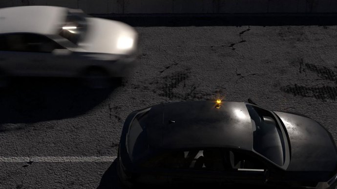 Baliza PF Led One V16 conectada.