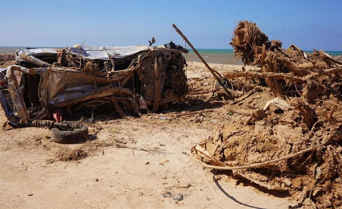 Efectos de la tormenta 'Daniel' en la ciudad libia de Derna