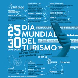 Cartel con las actividades programadas.