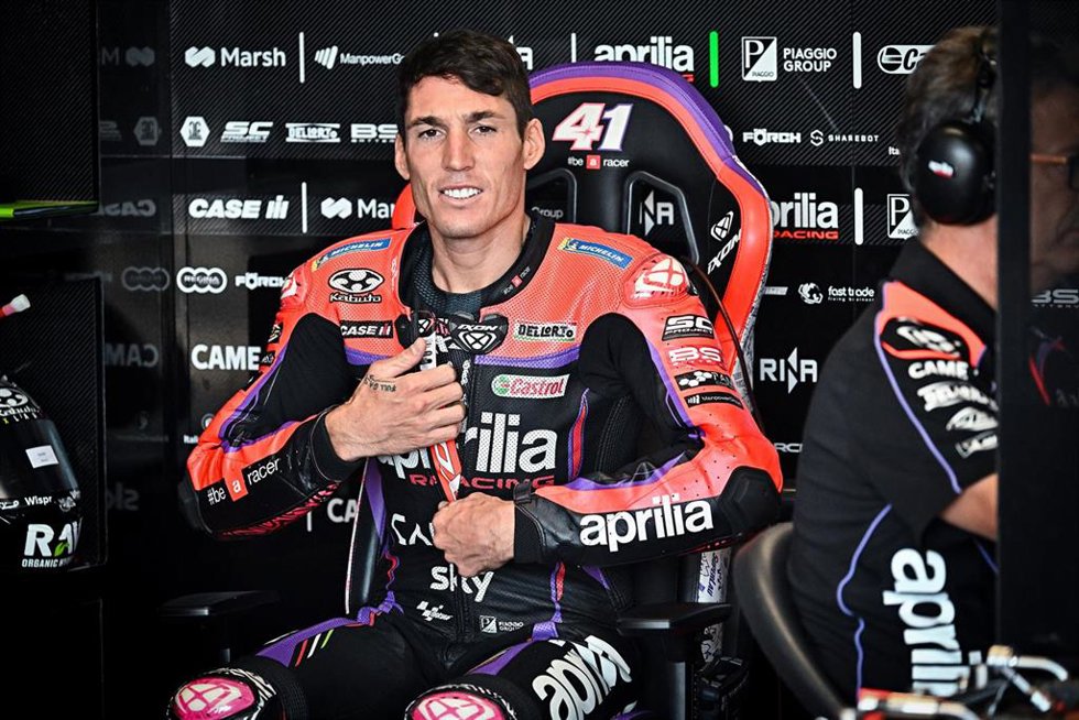 ESPARGARO Aleix (spa), Aprilia Racing Team Gresini, Aprilia RS-GP, portrait during the 2023 MotoGP Official Test on the Misano World Circuit Marco Simoncelli on September 11, in Misano Adriatico, Italy - Photo Studio Milagro / DPPI