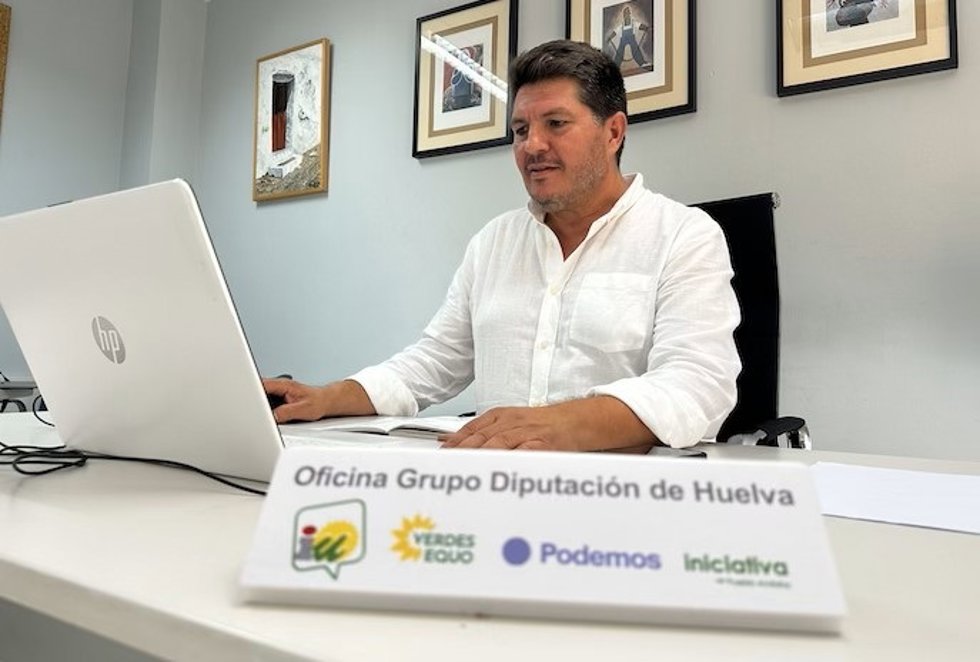 El diputado provincial de Izquierda Unida-Verdes Equo, Podemos, Iniciativa del Pueblo Andaluz, Marcos Toti.