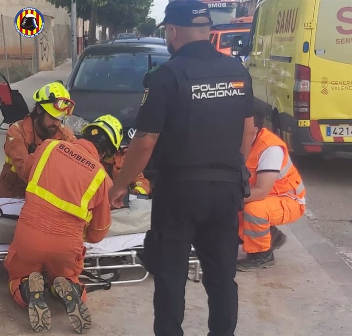 Herido un trabajador al caer desde un andamio en un edificio en construcción en Quart de Poblet (Valencia)