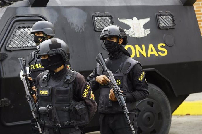 Archivo - Miembros de las Fuerzas de Seguridad de Venezuela