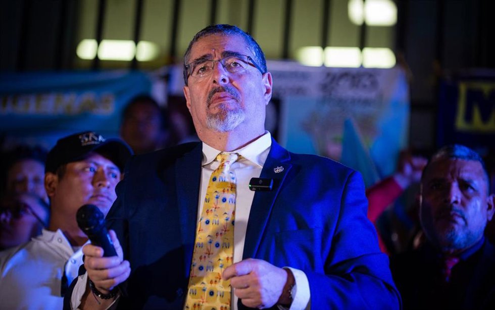 El presidente electo de Guatemala, Bernardo Arévalo