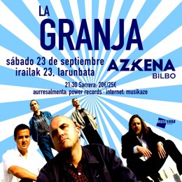 Cartel del concierto de La Granja en Bilbao