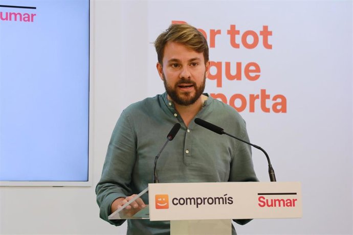 Archivo - El número dos por Valncia de Compromís-Sumar al Congreso, Alberto Ibáñez