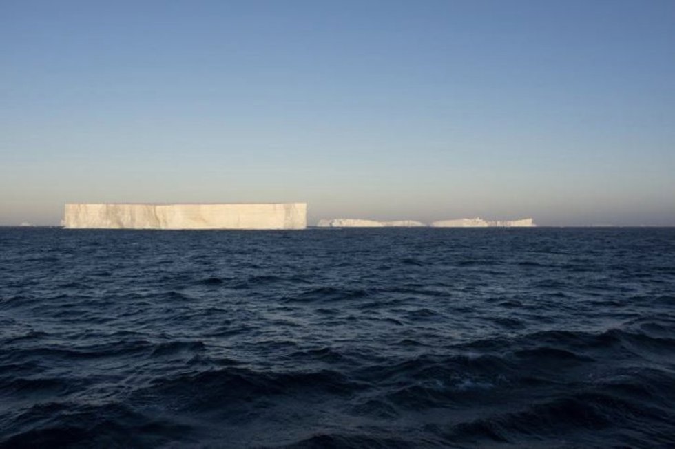 Imagen parcial del iceberg gigante A-68