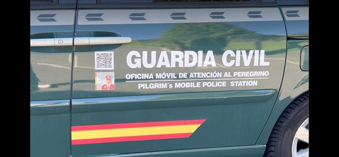 Vehículo de la Oficina de Atención al Peregrino de la Guardia Civil.