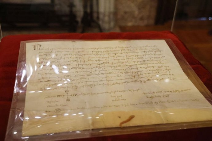 Pergamino original del 12 de septiembre de 1276 que acredita la confirmación de los derechos y privilegios del reino de Mallorca.