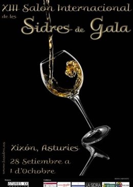Cartel anunciador del Salón Internacional de les Sidres de Gala.