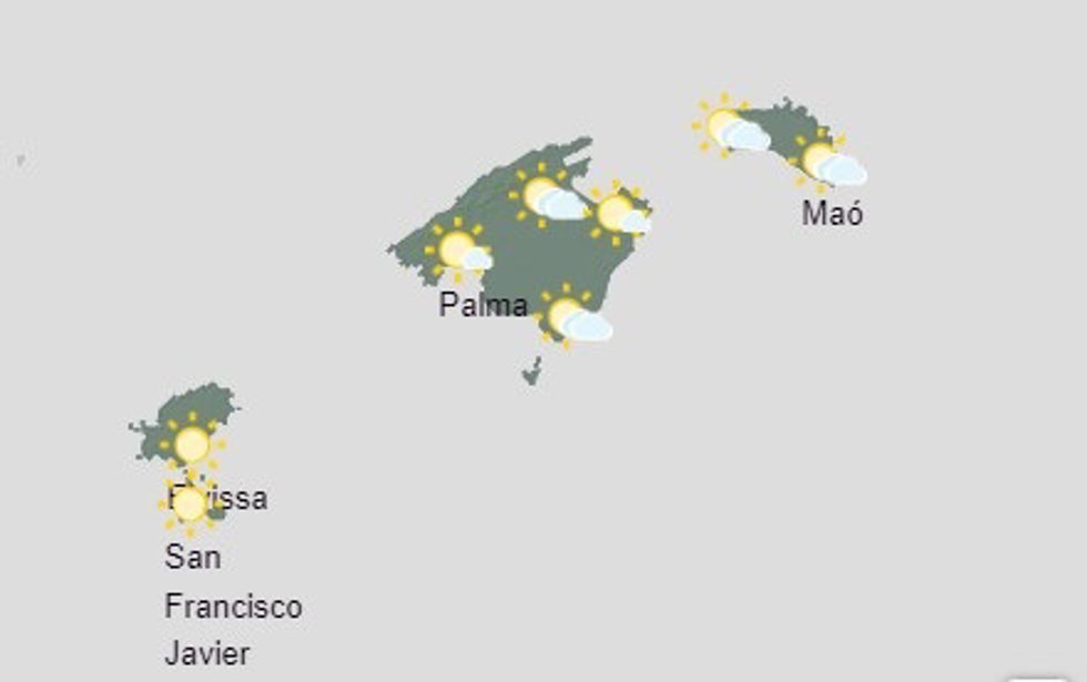 Predicción meteorológica para hoy sábado, 23 de septiembre, en Baleares