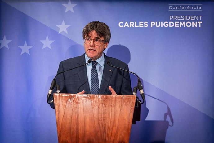El expresidente de la Generalitat y eurodiputado de Junts, Carles Puigdemont.
