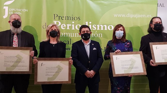Archivo - Imagen de los galardonados en los Premios de Periodismo y Comunicación Local 2021, archivo 