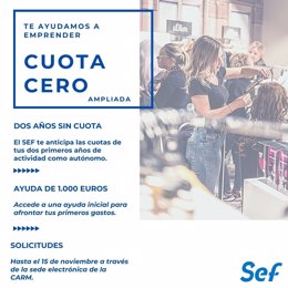 Imagen: Hasta el 15 de septiembre es posible solicitar la 'Cuota cero' del SEF para autónomos.