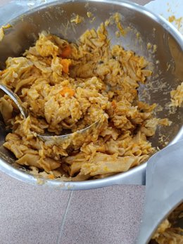 Uno de los platos de pasta que se sirvió