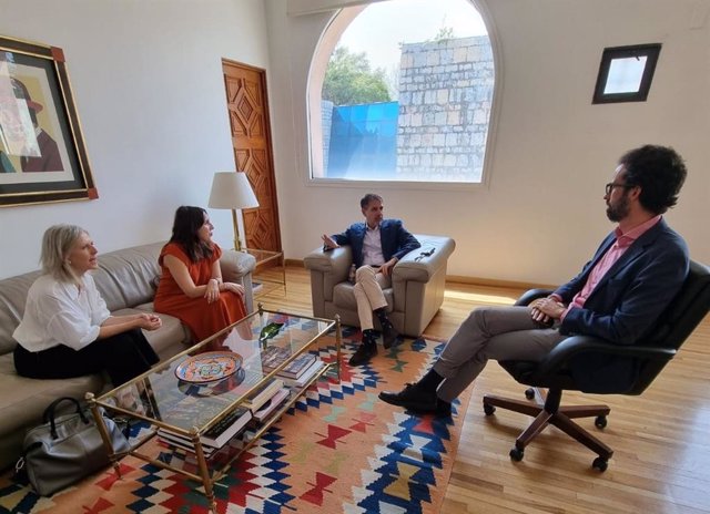 La conselleira de Economía, Industria e Innovación, María Jesús Lorenzana, en una visita institucional en México.