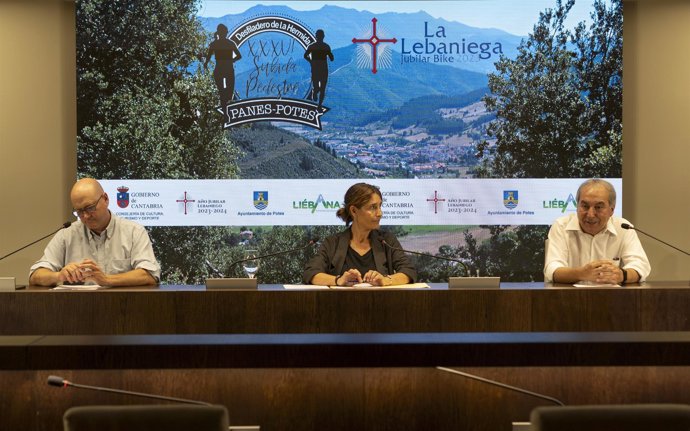 La Directora General De Deporte, Susana Ruiz, Presenta La 34 Edición De La Subida Al Desfiladero De La Hermida Panes -Potes Y La 9 Edición Lebaniega Jubilar Bike Con Motivo Del Año Jubilar Lebaniego.