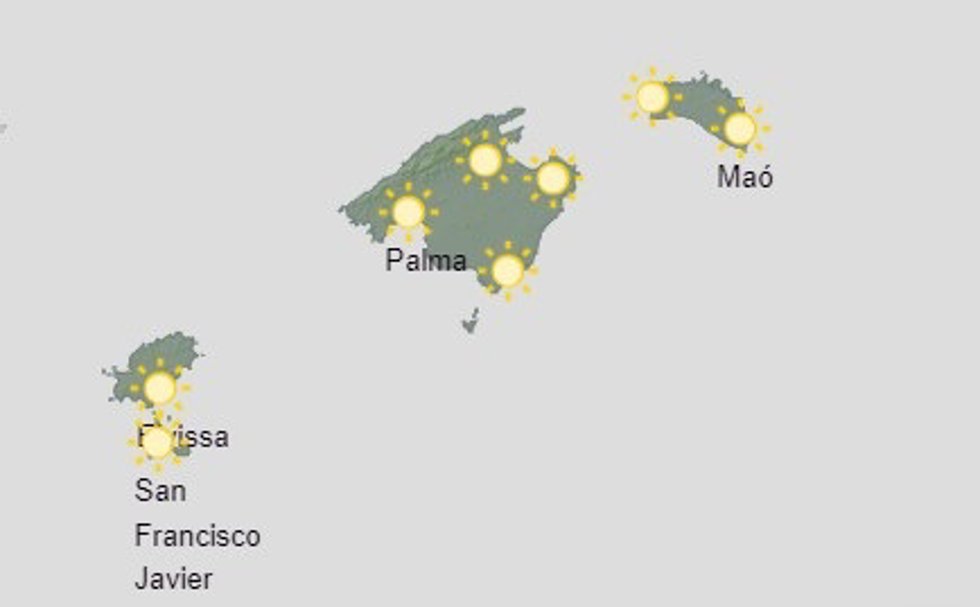 El tiempo, hoy domingo 24 de septiembre, en Baleares