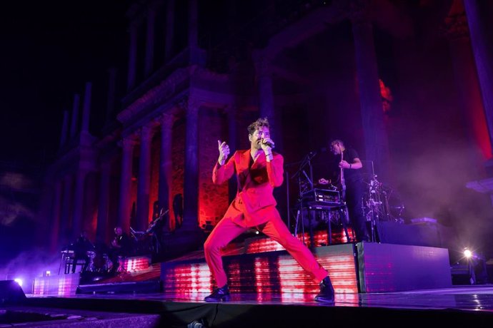 David Bisbal, en el Teatro Romano de Mérida.