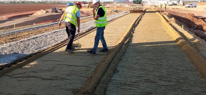 Las obras del ramal técnico del tramo norte de la línea 3 del Metro de Sevilla avanzan a buen ritmo.