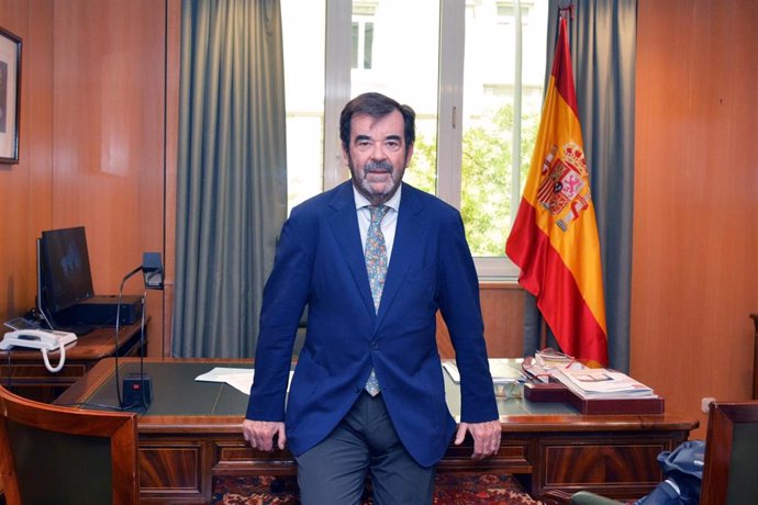 Archivo - El presidente suplente del Consejo General del Poder Judicial, Vicente Guilarte