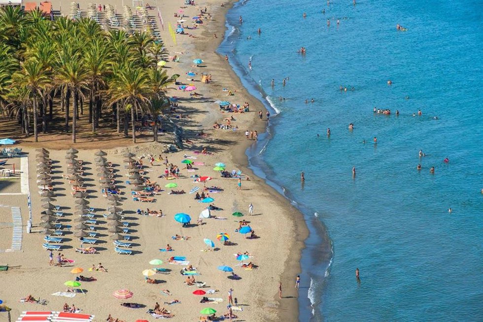 Playa de Torremolinos.