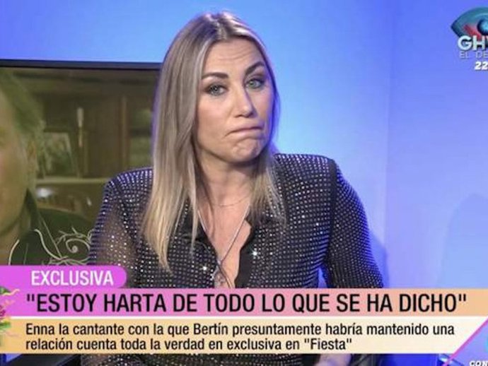 Encaarna Navarro durante la emisión de 'Fiesta'.