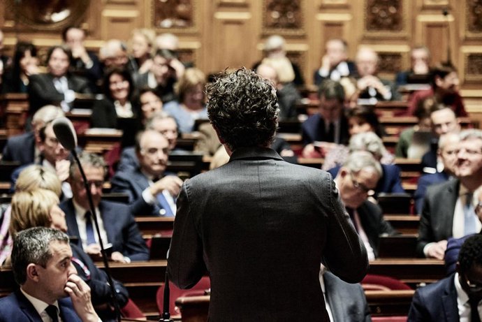 Archivo - April 5, 2023, Paris, Ile-de-France (region, France: Minister of Ecological Transition Christophe Bechu answers Senators during the session of questions to the government of April 5, 2023, in the French Senate.