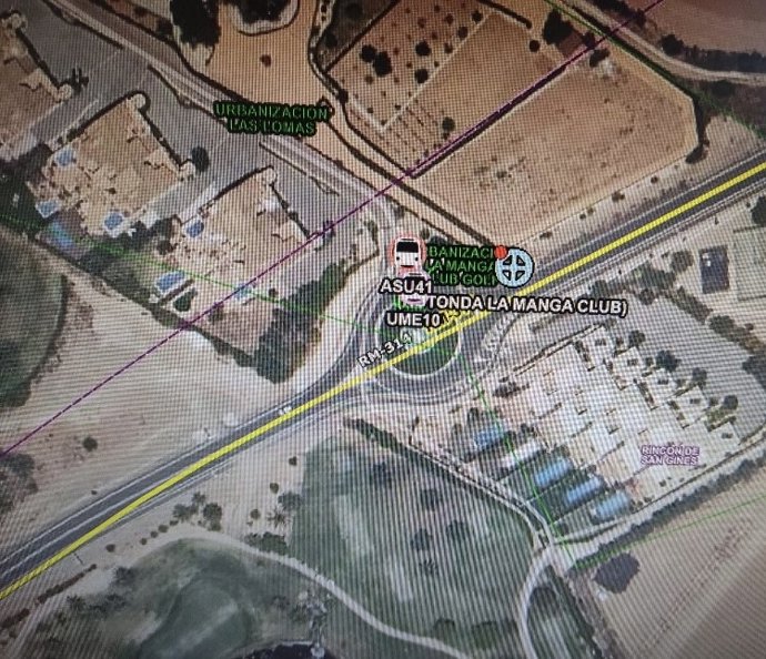 Lugar donde se produjo el accidente