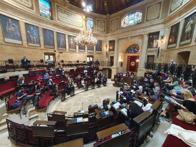 Archivo - Pleno de las Juntas Generales de Bizkaia en la anterior legislatura