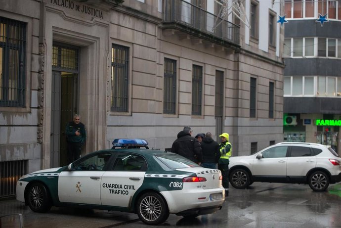 Archivo - Entrada de la Audiencia Provincial de Pontevedra donde se juzga al presunto culpable del accidente en el que murieron tres personas en Pontevedra, a 17 de enero de 2023, en Pontevedra, Galicia (España). El accidente ocurrió el 21 de marzo de 2