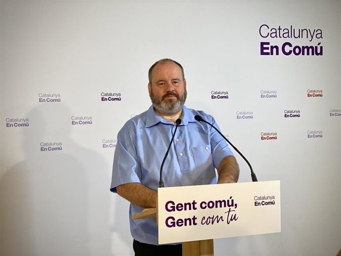 El portavoz de los comuns, Joan Mena