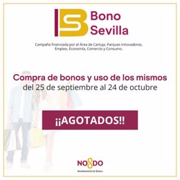 Los bonos para incentivar las compras en el comercio local de Sevilla se han agotado en nueve horas.