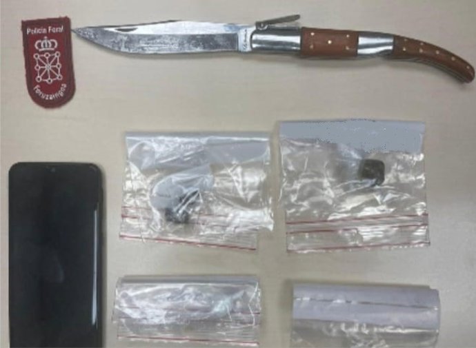 Imagen del material incautado