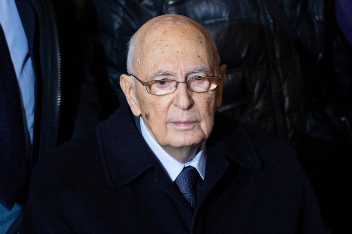 Archivo - El expresidente de Italia Giorgio Napolitano