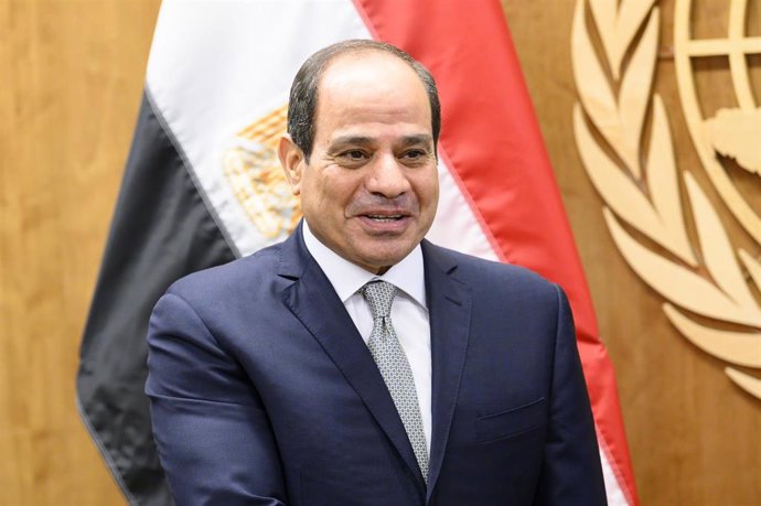 Archivo - El presidente de Egipto, Abdelfatá al Sisi